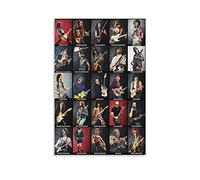GNKIO Greatest Guitarists of All Time Poster décoratif sur toile pour salon, chambre à coucher 30 x 45 cm