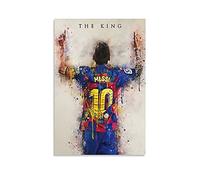 GNKIO Lionel Andrés Messi Toile d'art murale pour chambre à coucher 50 x 75 cm