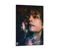 GNKIO Music BTS V Taehyung Poster Peinture décorative sur toile Art mural pour salon, chambre à coucher, 20 x 30 cm