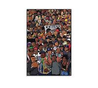 GNKIO Music Hip Hop Rap Collection Papier peint sur toile Poster et art mural Impression moderne Famille Chambre à coucher Décoration Poster 40 x 60 cm
