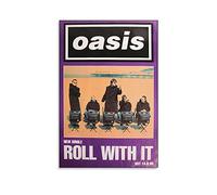 GNKIO Oasis Famous Poster du groupe de rock britannique - Peinture décorative sur toile - Art mural pour salon, chambre à coucher - 30 x 45 cm - Sans cadre - Montage mural mat