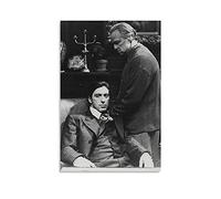 GNKIO Poster de film Al Pacino, Marlon Brando, The Godfather, 1972, peinture décorative sur toile, art mural, pour salon, chambre à coucher, 60 x 90 cm