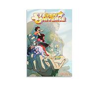 GNKIO Steven Universe Comic Art Poster sur toile pour décoration de chambre à coucher Motif famille moderne 20 x 30 cm