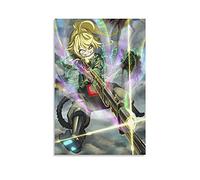 GNKIO Tanya Degurechaff Yojo Senki Saga of Tanya The Evil Japanese Poster 3 toiles d'art mural pour chambre à coucher Motif famille moderne 30 x 45 cm