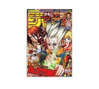 GNKIO Weekly Shonen Jump Dr Stone Poster sur toile pour décoration de chambre à coucher 50 x 75 cm