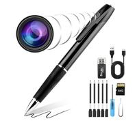 GNLHZO Mini stylo 1080p avec vidéo - Surveillance à un bouton, caméra invisible de 64 Go, prise de photos, idéal pour la sécurité à domicile
