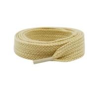 Gnmshzy Lacets plats de couleur unie de 2 cm de large, jaune clair, 80