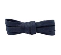 Gnmshzy Lacets plats en coton ciré, largeur 0,8 cm, noir foncé, 39" ( 100 cm )