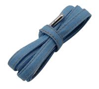 Gnmshzy Lacets plats rétro en polyester denim 70-200 cm, Couleur 5, 51" ( 130 cm )