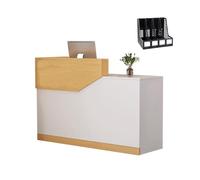 GNNymphyte Comptoir d'accueil avec, Table De Comptoir Moderne avec Passe-câble, Hall D'entrée, Salon De Beauté, Barbier Et Petite Entreprise(Right_140X45X100CM)