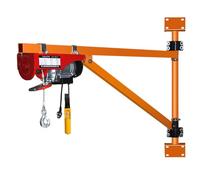 GNNymphyte Potence Murale de 220 LB, Support de palan électrique, Bras pivotant avec Poteau, Potence d'atelier avec Rotation à 180 degrés PA200-39FT(98.4FT)