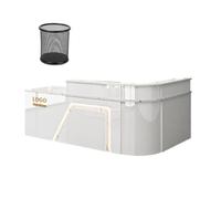 GNNymphyte Table De Réception, Trou for Œillet, Comptoir Large avec Étagères, Tiroirs De Rangement, for Magasin De Vêtements, Caisse Enregistreuse(B,150x60x100cm)