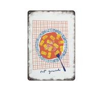 Gnocchis aux pâtes Pomodoro, cuisine italienne, affiche italienne, art mural italien, plaques en étain vintage, décorations uniques pour la maison, décoration murale, affiche en métal pour chambre, 20