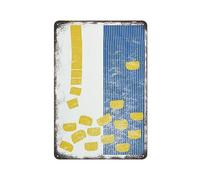 Gnocchis, pâtes italiennes, art mural, affiche de pâtes, art des pâtes, plaques en étain vintage, décorations uniques pour la maison, décoration murale, affiche en métal pour chambre, 20 x 30 cm