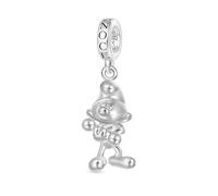 GNOCE Charm Pendentif Schtroumpf Pendentif 925 Perles En Argent Sterling Pour Les Femmes Et Les Filles Cadeau De Bijoux Pour Les Fans De Cinéma (Schtroumpf farouche)