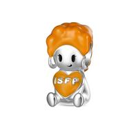 GNOCE Mbti Charm Perle Type De Personnalité Embrasse Le Cœur Charm Argent Sterling 925 Perles Charms Pour Femmes Et Filles Cadeau Bijou (ISFP)