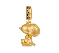 GNOCE Pendentif Charm en Or 18 carat Pendentif Snoopy et Woodstock Breloques en Argent Sterling 925 pour Femmes et Filles Cadeau Bijoux (Snoopy et Woodstock)