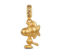 GNOCE Pendentif Charm en Or 18 carat Pendentif Snoopy et Woodstock Breloques en Argent Sterling 925 pour Femmes et Filles Cadeau Bijoux (Woodstock)