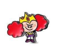 GNOCE Pendentif Charm Les Super Nanas Pendentif Bouton d'Or En Argent Sterling 925 Charms Pour Femmes Et Filles Bijoux à Offrir (Princesse Morbucks)