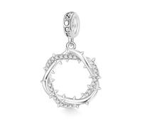 GNOCE Pendentif couronne d'épines, breloque pendante pour elle, collier pendentif personnalisé en argent sterling S925, cadeau de joaillerie pour les femmes