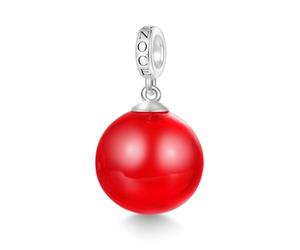 GNOCE Rouge Huiles Essentielles Parfum Boule Diffuseur Pendentif Dangle Charms pour Bracelet/Collier, 925 Argent Sterling Charms Dangle pour Femmes Filles Femme Fille Bijoux Cadeau, Diametro Interno