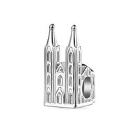 GNOCE Série Charms Villes - Charm Cathédrale De Cologne En Argent Sterling 925 Pour Femmes Et Filles, Bijoux à Offrir (Cathédrale de Cologne)