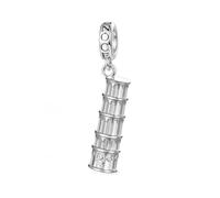 GNOCE Série Charms Villes - Charm Cathédrale De Cologne En Argent Sterling 925 Pour Femmes Et Filles, Bijoux à Offrir (Tour penchée de Pise)
