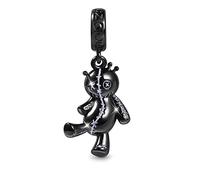 GNOCE Voodoo Doll Pendentif Charm Sterling Silver Dangle Charms Bead Fit Bracelet/Collier Noël Halloween Cadeau pour Femmes Filles