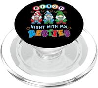 Gnome Bingo Night with My Bestie Gambling Gambler Gift Funny PopSockets PopGrip pour MagSafe