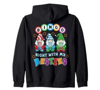Gnome Bingo Night with My Bestie Gambling Gambler Gift Funny Sweat à Capuche