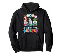 Gnome Bingo Night with My Bestie Gambling Gambler Gift Funny Sweat à Capuche