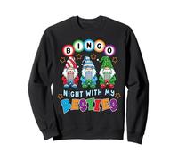 Gnome Bingo Night with My Bestie Gambling Gambler Gift Funny Sweatshirt