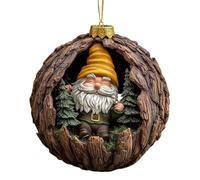 GNOME Christmas Ornaments - 2D Cute Acrylic Decorations, Festive GNOME Pendants | Charming Holiday Tree Decor, Decorative Indoor Winter Accessory for Gardening Daily Use Birthday Party Offices Home
