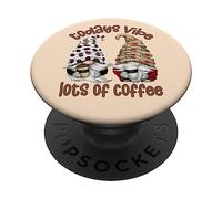 GNOME Coffee Cup Graphic for Women Who Loves Lots of Coffee PopSockets PopGrip Adhésif