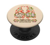 GNOME Couple Peachy Graphic for Summer Funny Peach Fruit PopSockets PopGrip Adhésif