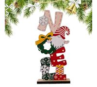 Gnome De Noël En Bois - Décorations de Noël Gnomes Scandinaves, pièce maîtresse avec Tomte Peluche, Ornements Autoportants Pour Fêtes | Artisanat Décoratif Gnome De Noël De Style Nordique, Signes Alf