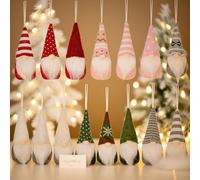 GNOME De Noel, Lutin De Noel Noel Decoration Interieur, Gnomes Peluche Pendentif avec Corde Ornements Decoration De Sapin NoëL, Lutin De PèRe NoëL (15)