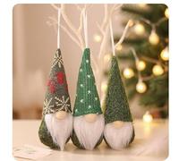 GNOME De Noel, Lutin De Noel Noel Decoration Interieur, Gnomes Peluche Pendentif avec Corde Ornements Decoration De Sapin NoëL, Lutin De PèRe NoëL (Vert)