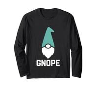 GNOME drôle Disant gnope Humour Minimaliste Manche Longue
