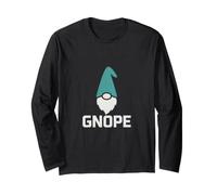 GNOME drôle Disant gnope Humour Minimaliste Manche Longue