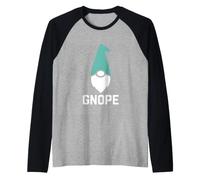 GNOME drôle Disant gnope Humour Minimaliste Manche Raglan