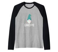 GNOME drôle Disant gnope Humour Minimaliste Manche Raglan