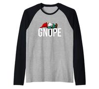 GNOME drôle Disant gnope Sarcastique Humoristique Manche Raglan
