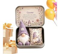 Gnome en Peluche Décoration de Collection en Tissu avec Pochette dans une