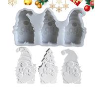 Gnome - Forme de moulage en silicone 3D, moule en résine flexible, forme artisanale bricolage -par -te réutilisable | Fabricant d'ornements de jardin faits à la main pour les prises de figurine pour