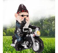 Gnome Garden Gnome Gnome Gnome Funny Garden Gnome Decoration for Patio Balcony Motorcycle Gnome Aged Gnome Resin Ornament Gifts for Men