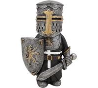 Gnome Garden Statue Garden Guardians Guard Armor Knight Sculpture GNOME Garden Figurine Decoration for Home,Yard,Lawn,Garden,13 x 9 cm (006)
