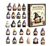 Gnome Halloween advent calndar - Desktop Decoration Collectible, 24-Day Co | Resin Material Figurine Set With Hand-Painted Seasonal Detailing, Numbered surprse Box Drawers Opening Sequence For Kids Col