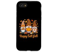 GNOME Happy Fall Y'all Feuilles d'automne Saison de Tarte à la Citrouille Coque pour iPhone SE (2020) / 7/8