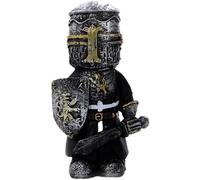 GNOME Knight Garden Decoration,Medieval GNOME Guardian Statue,Resin Crusader Statue Model,for Lawn and Garden Decoration